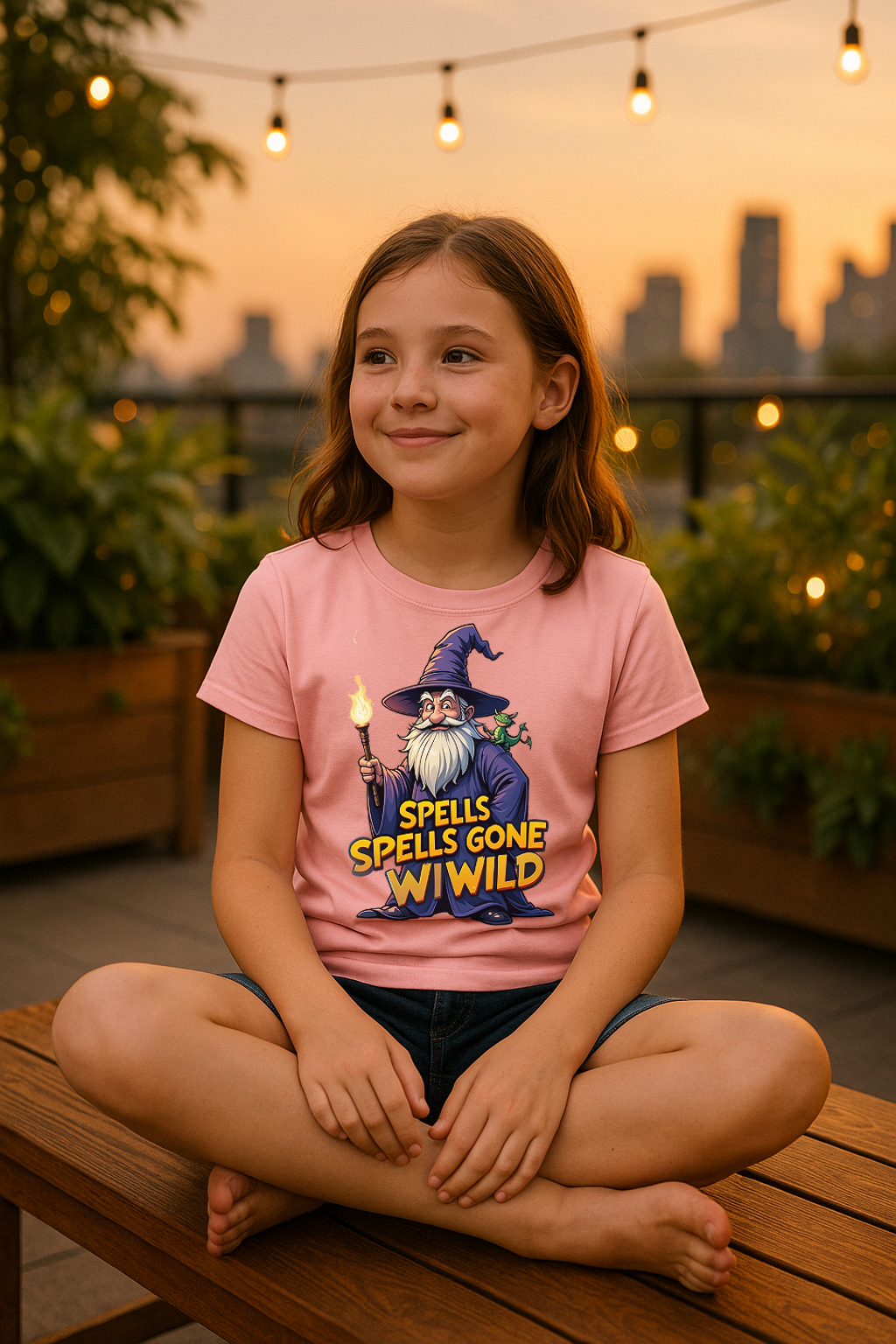 “Spells Gone Wild” Kids’ T-Shirt – Wizard Mischief Edition 🧙♂️🔥