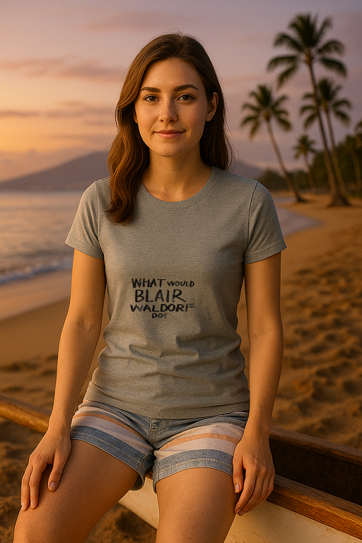 "What Would Blair Waldorf Do?" Tee – Effortless Glam with a Hint of Sass