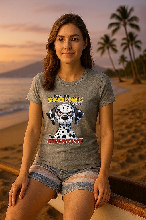 🐾 "Patience Tested" Dalmatian Tee – Zero Chill Edition 🐾