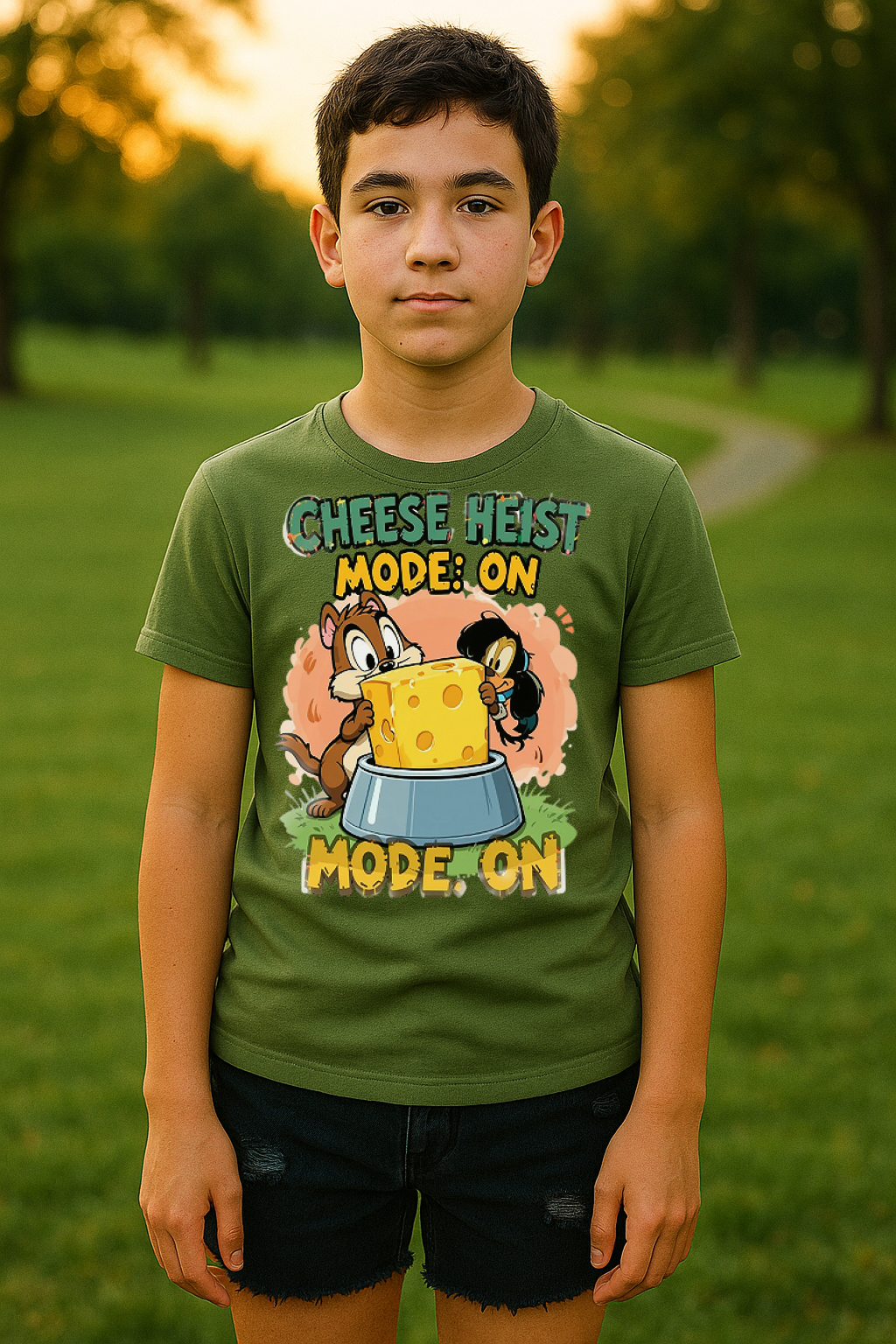 “Cheese Heist Mode: ON” – Ultimate Mischief Tee
