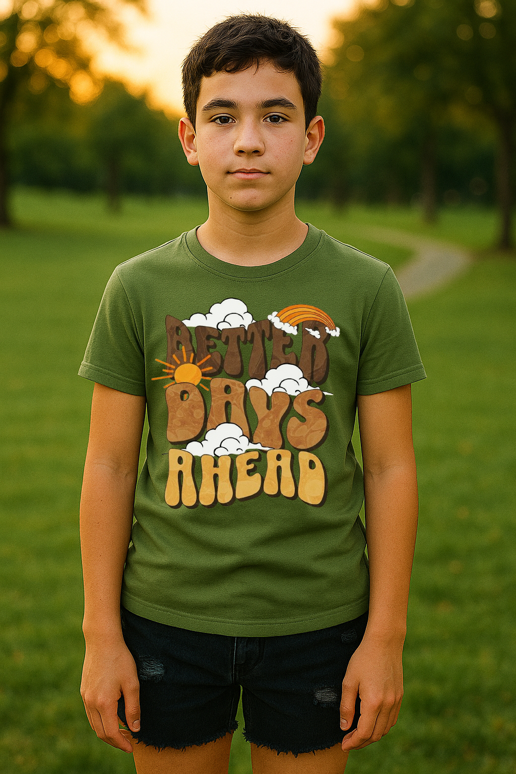 Better Days Ahead Tee – Sunshine, Hope & Retro Vibes