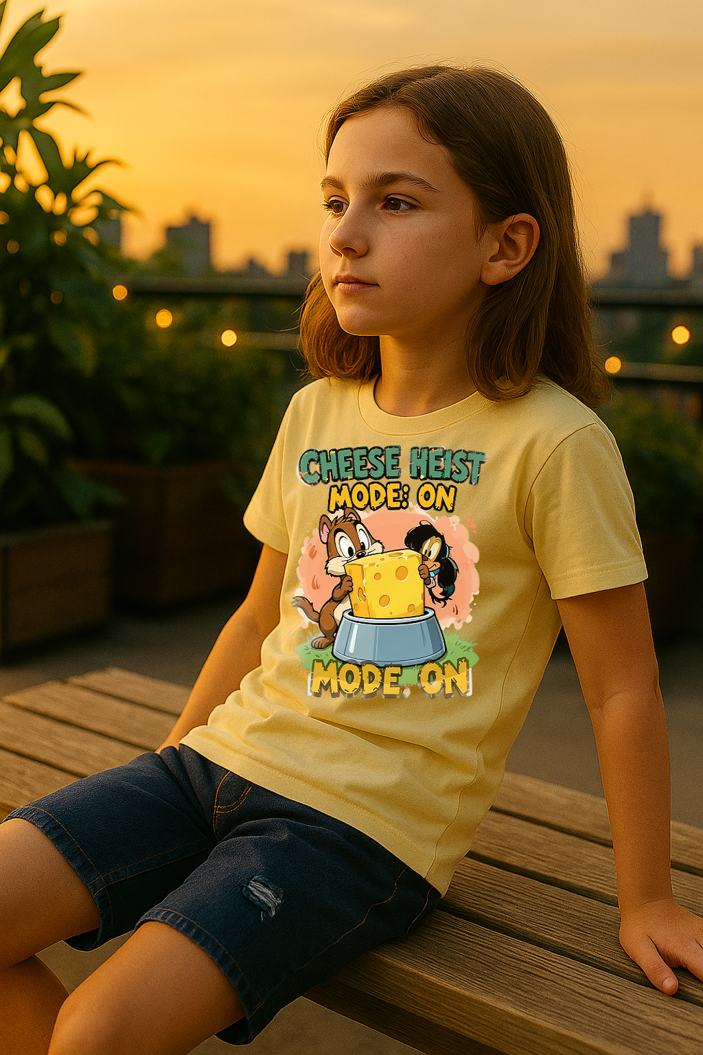 “Cheese Heist Mode: ON” – Ultimate Mischief Tee