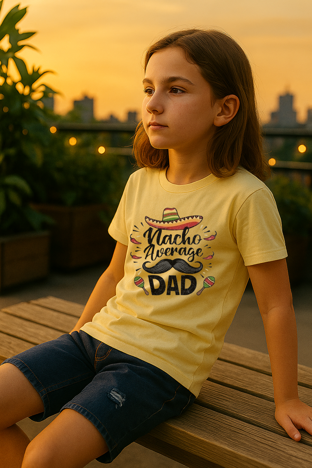 🌶️ “Nacho Average Dad” Funny Fiesta Tee 🎉