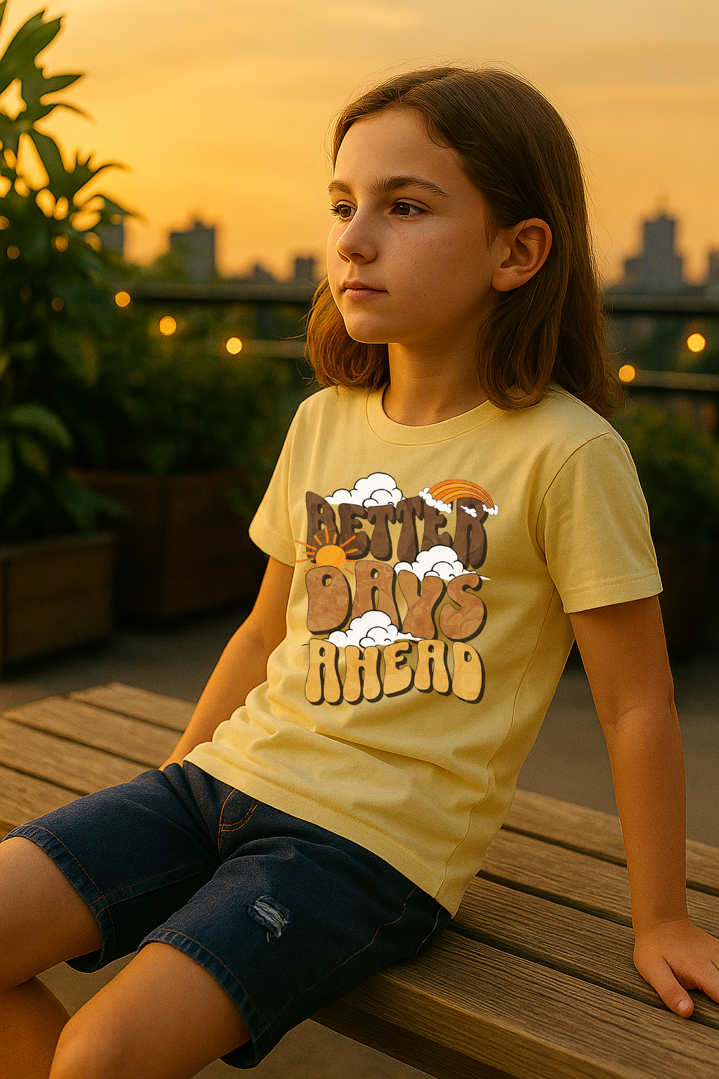 Better Days Ahead Tee – Sunshine, Hope & Retro Vibes