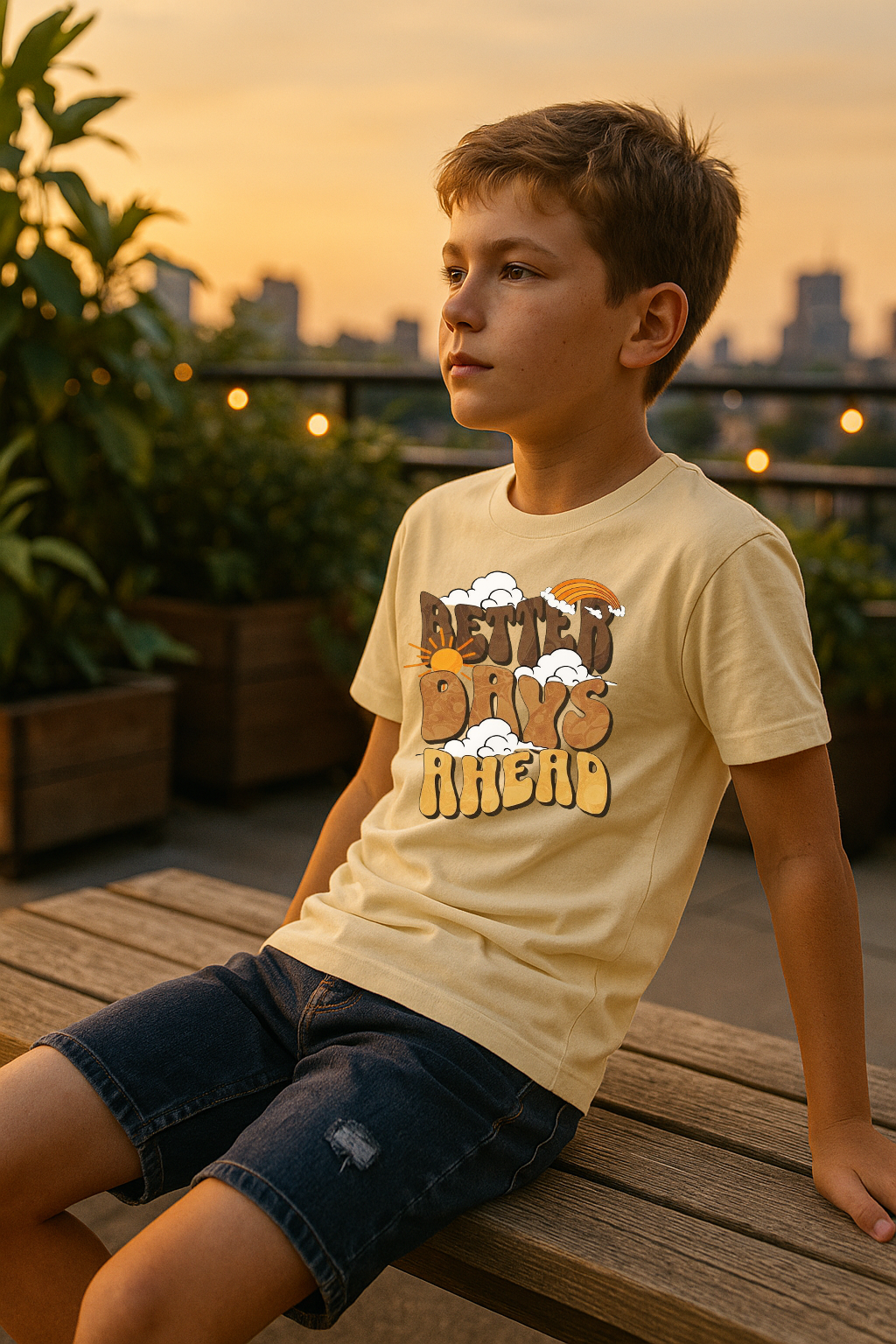 Better Days Ahead Tee – Sunshine, Hope & Retro Vibes
