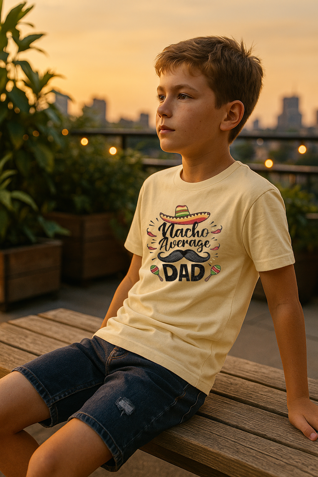🌶️ “Nacho Average Dad” Funny Fiesta Tee 🎉