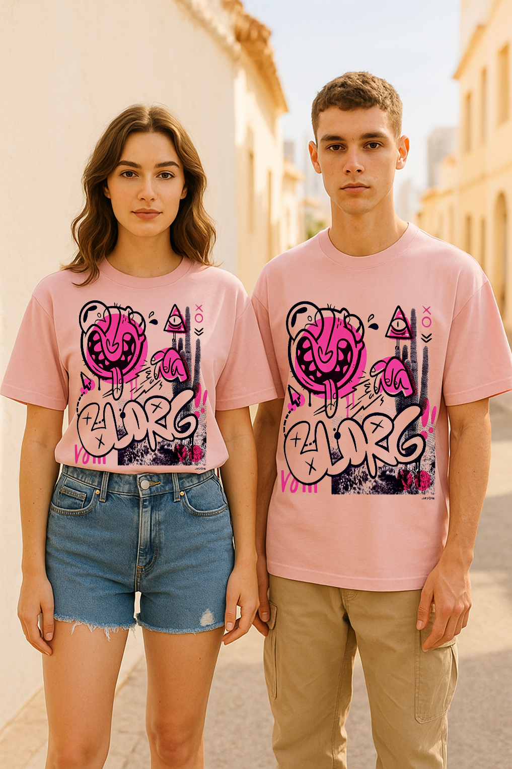 Urban Pop Graffiti Unisex Tee – Bold, Comfy & Street-Ready