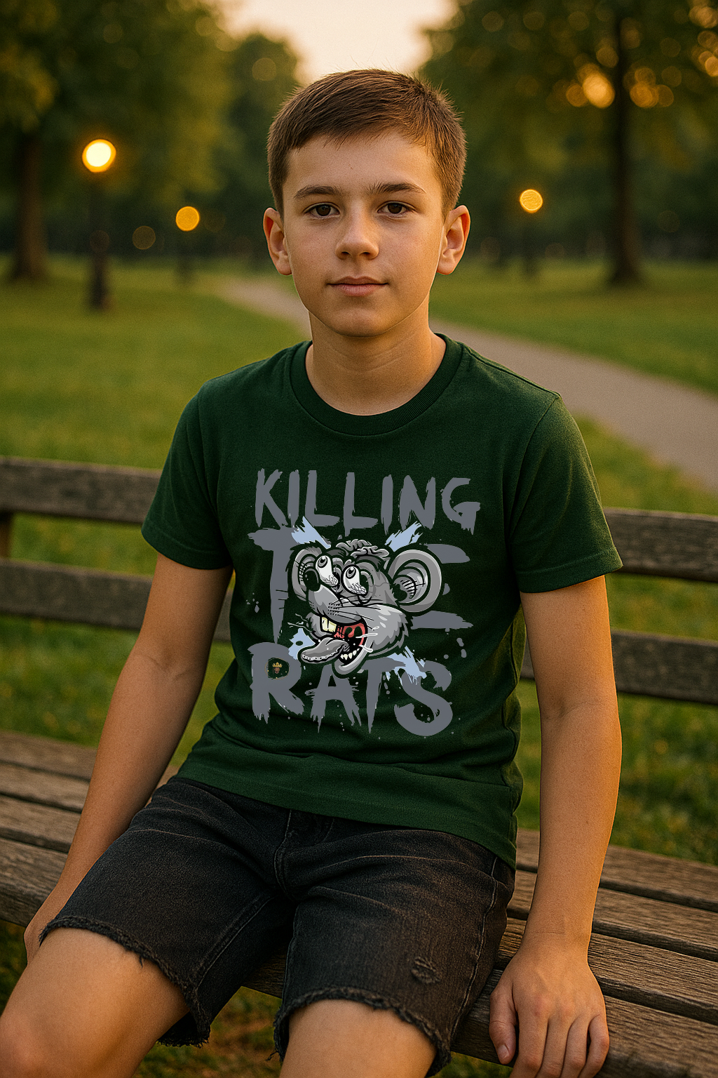 "Killing The Rats" 🐭 Boys' Graphic T-Shirt