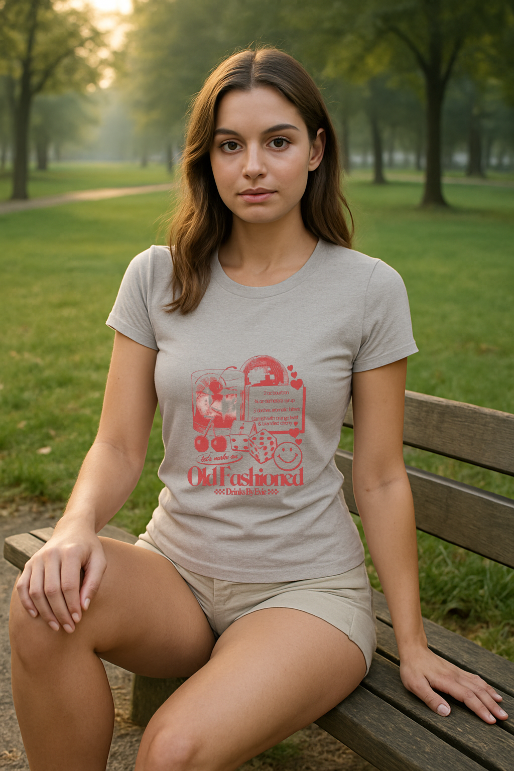 Retro Pour – Old Fashioned Recipe Tee