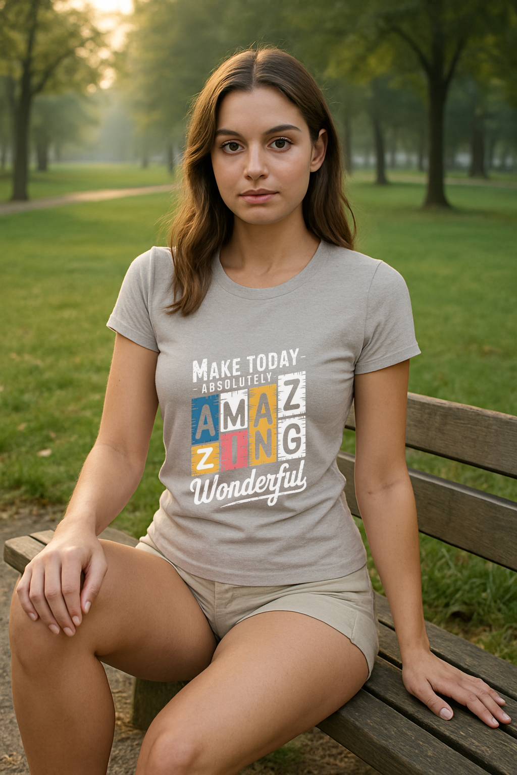"Absolutely Amazing Tee – Color Your Day with Positivity"