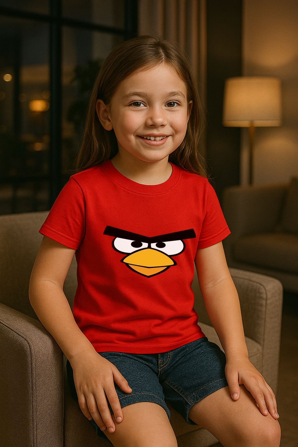 "Explodes When Hungry" Tee – Red Edition | Girls (0–13 Years)  🔥🍔💣