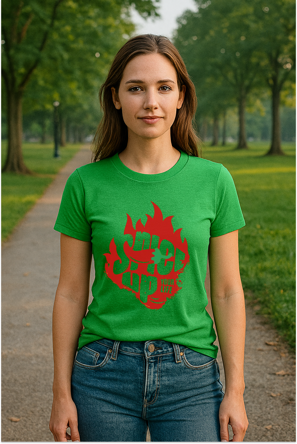 Spice Up Your Life – Fiery Statement Graphic Tee