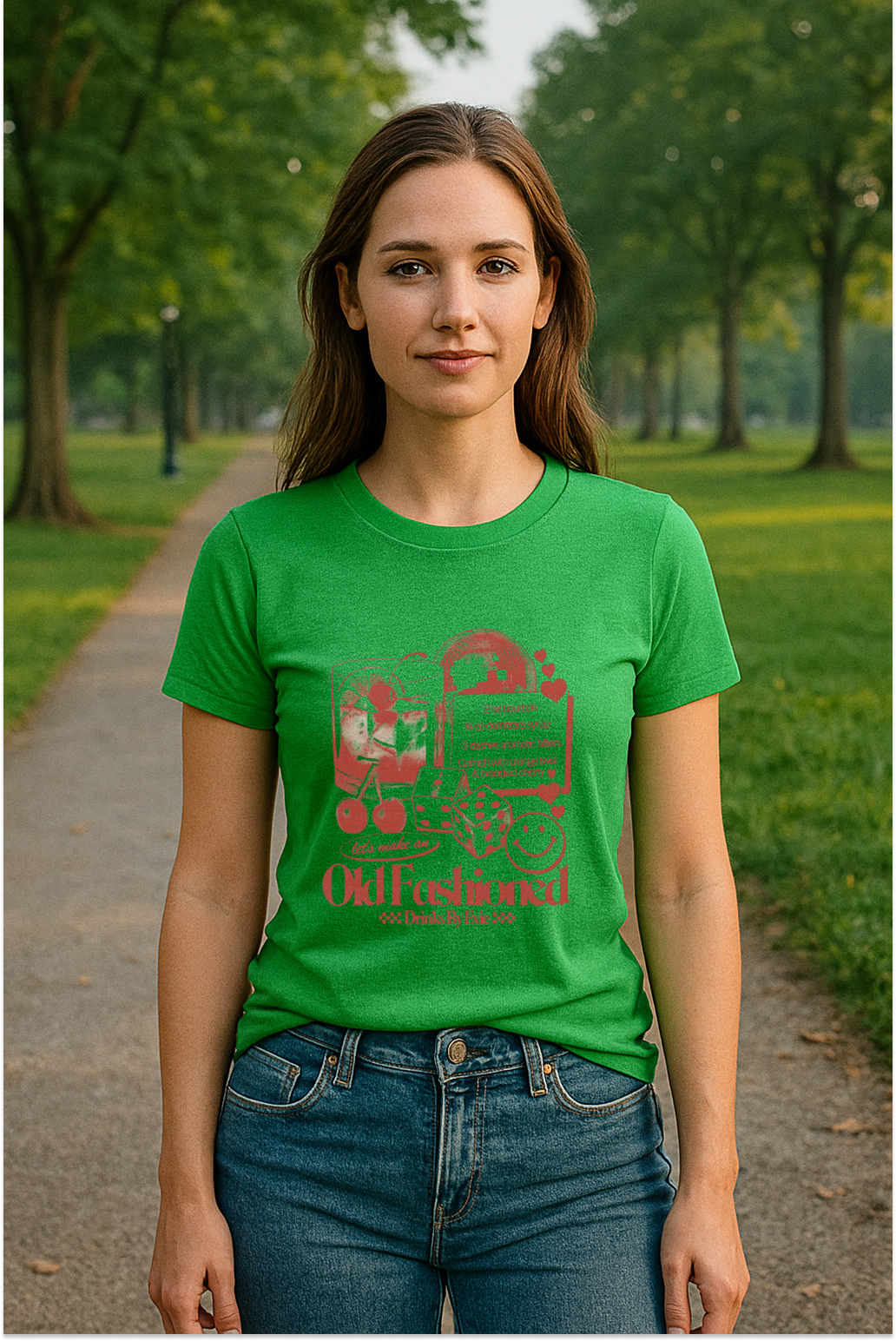 Retro Pour – Old Fashioned Recipe Tee