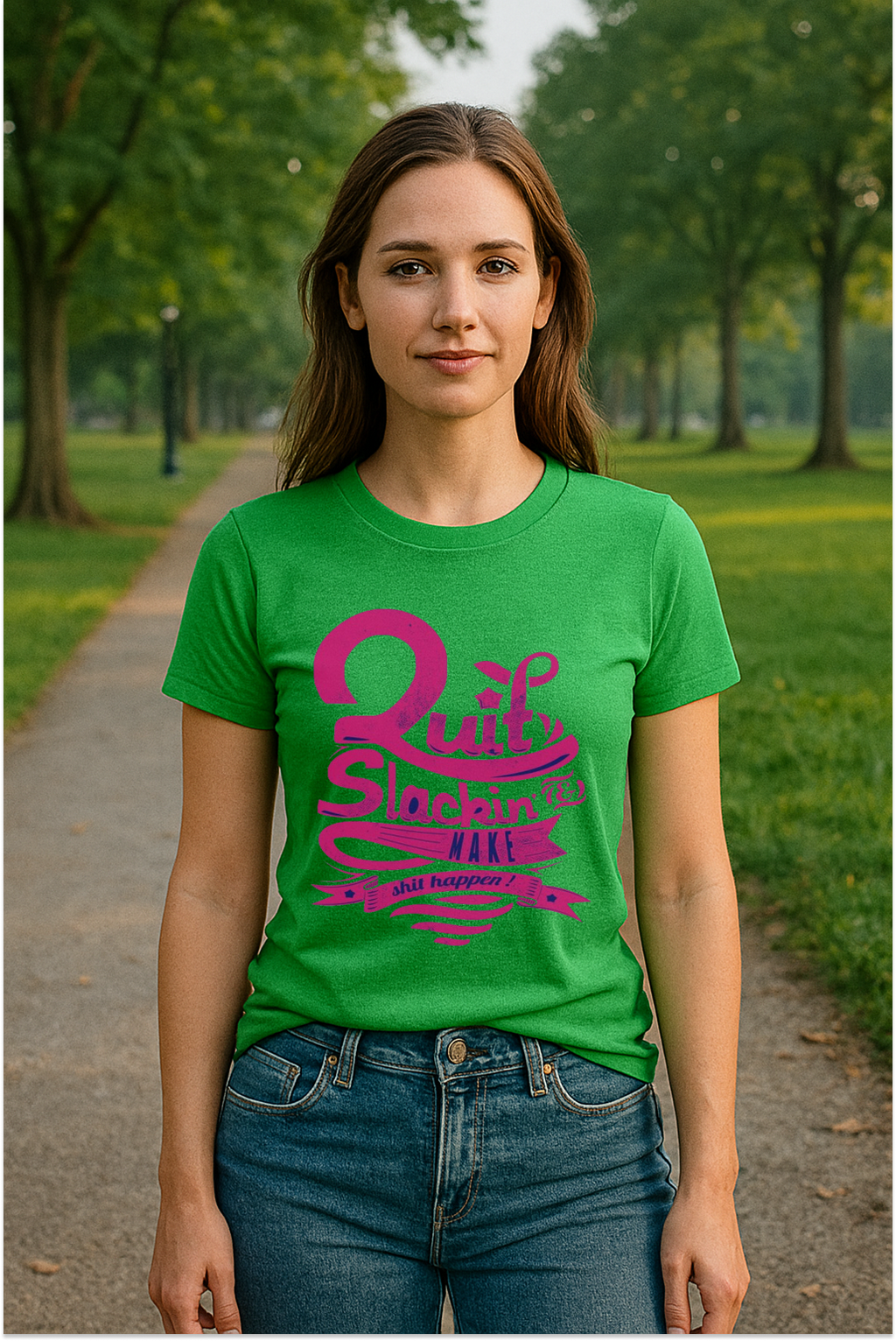 "Quit Slackin’ Tee – Hustle Mode Only"