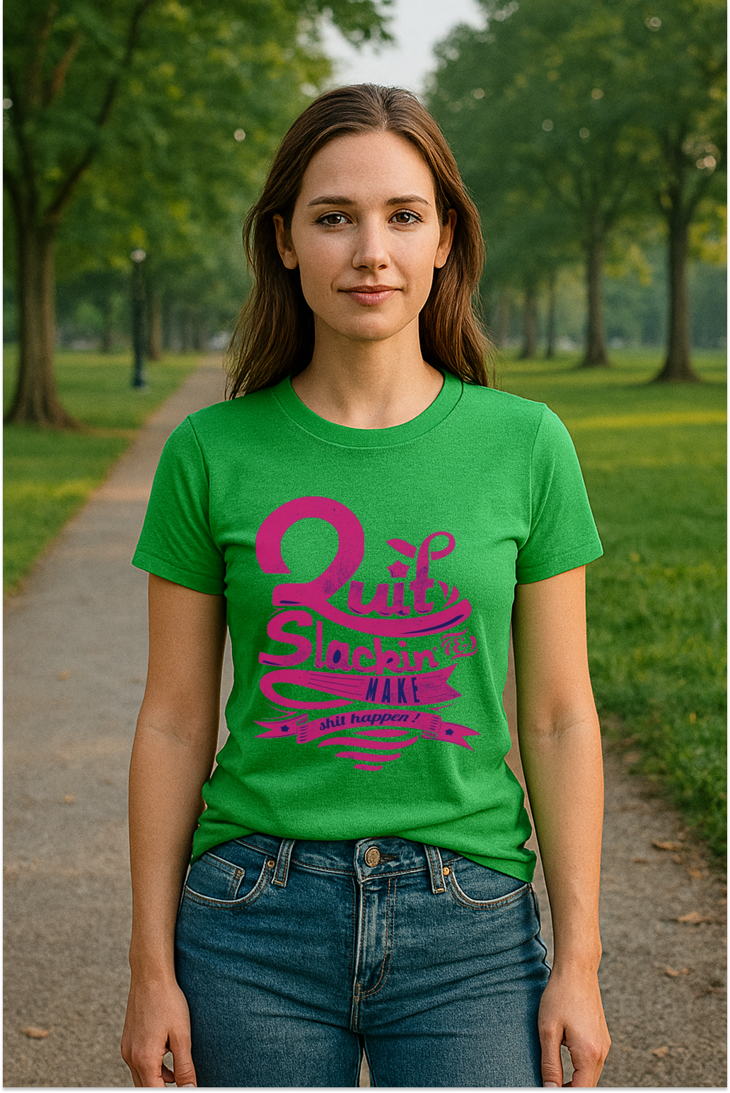 "Quit Slackin’ Tee – Hustle Mode Only"