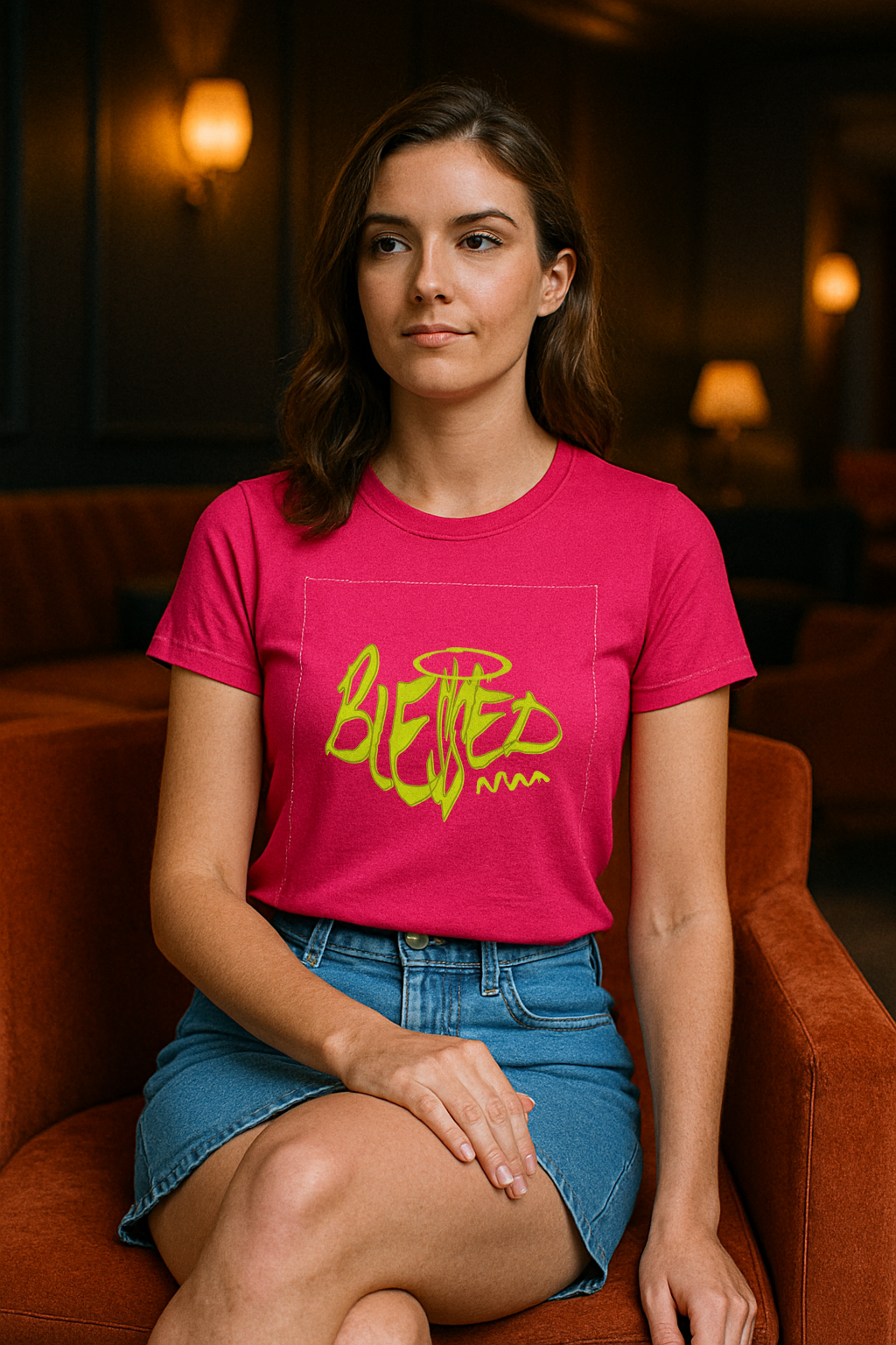 "Blessed Graffiti Tee – Halo Drip Edition"