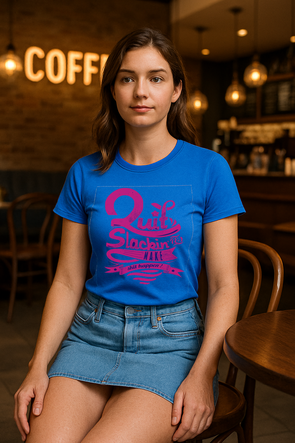 "Quit Slackin’ Tee – Hustle Mode Only"