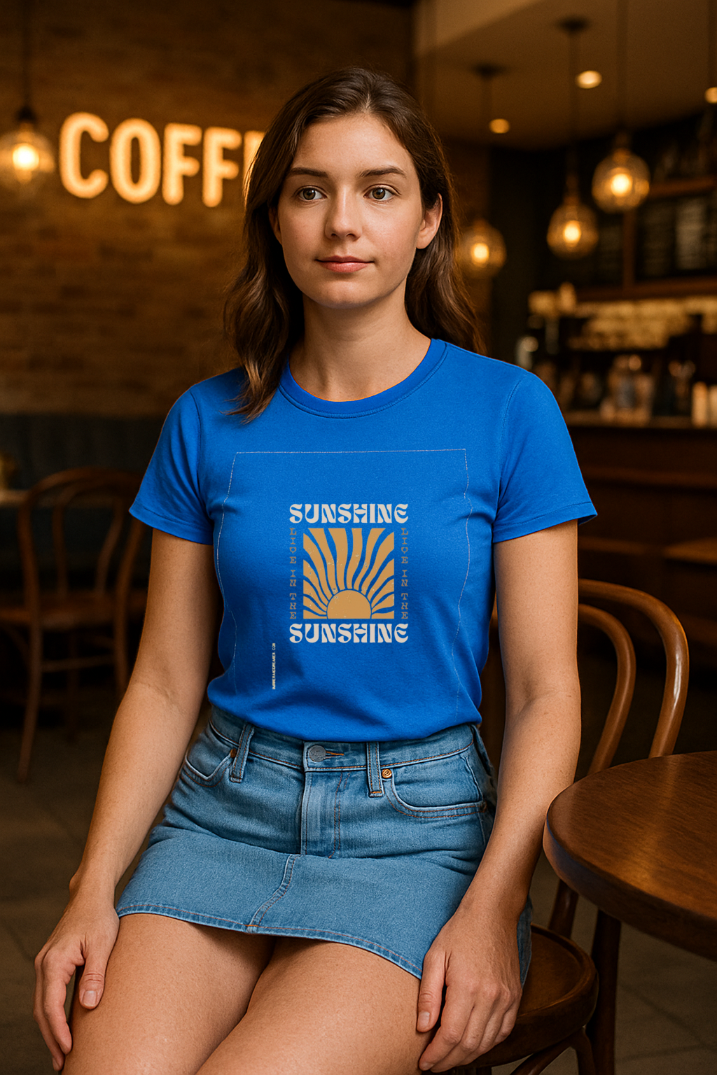 "Rise in the Sunshine" Tee – Retro Sunrise Energy