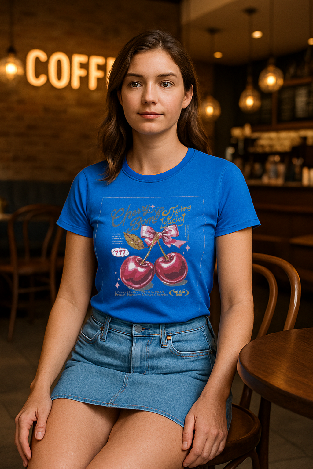 “Pop Heart – The Retro Cherry Spell Tee”