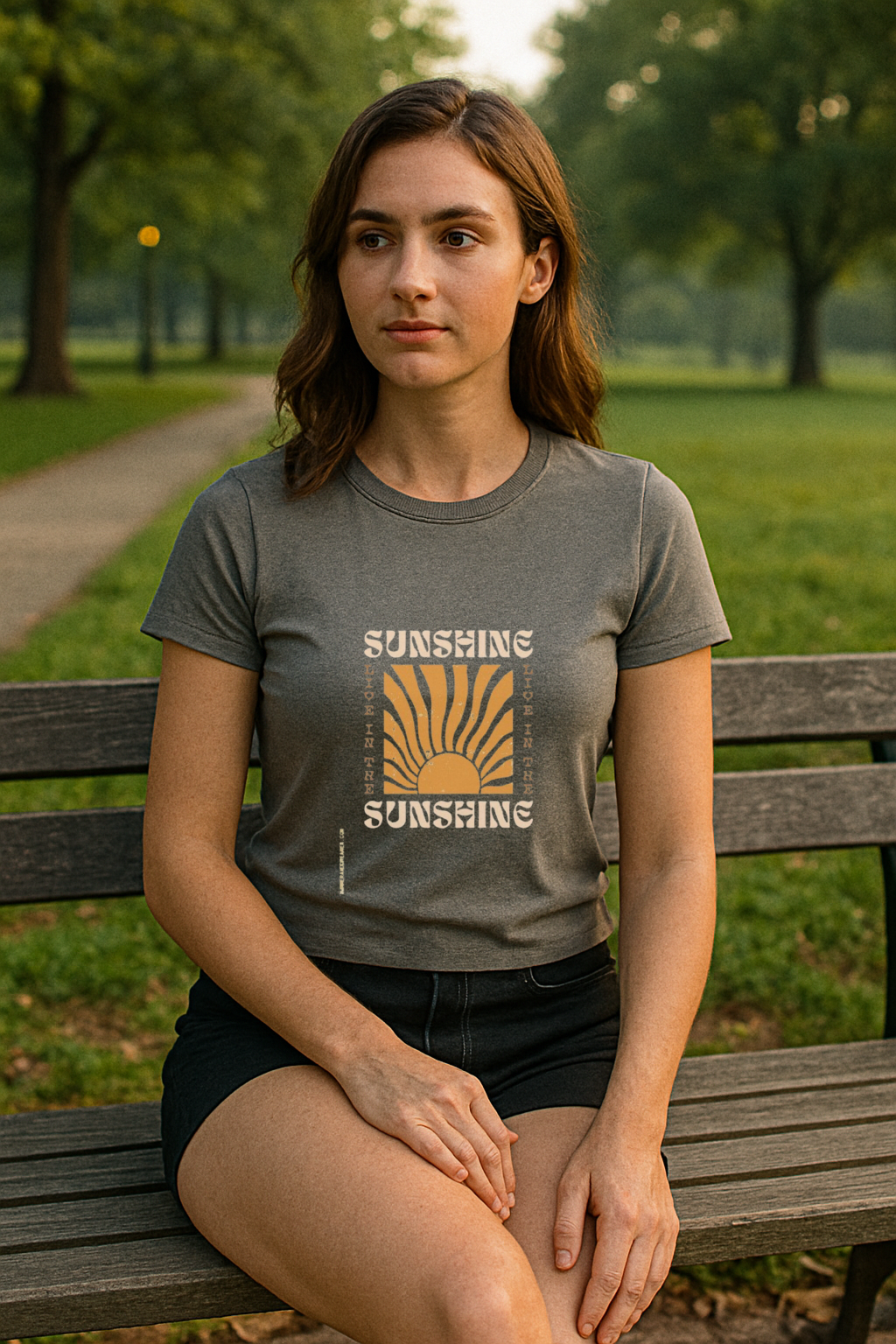 "Rise in the Sunshine" Tee – Retro Sunrise Energy