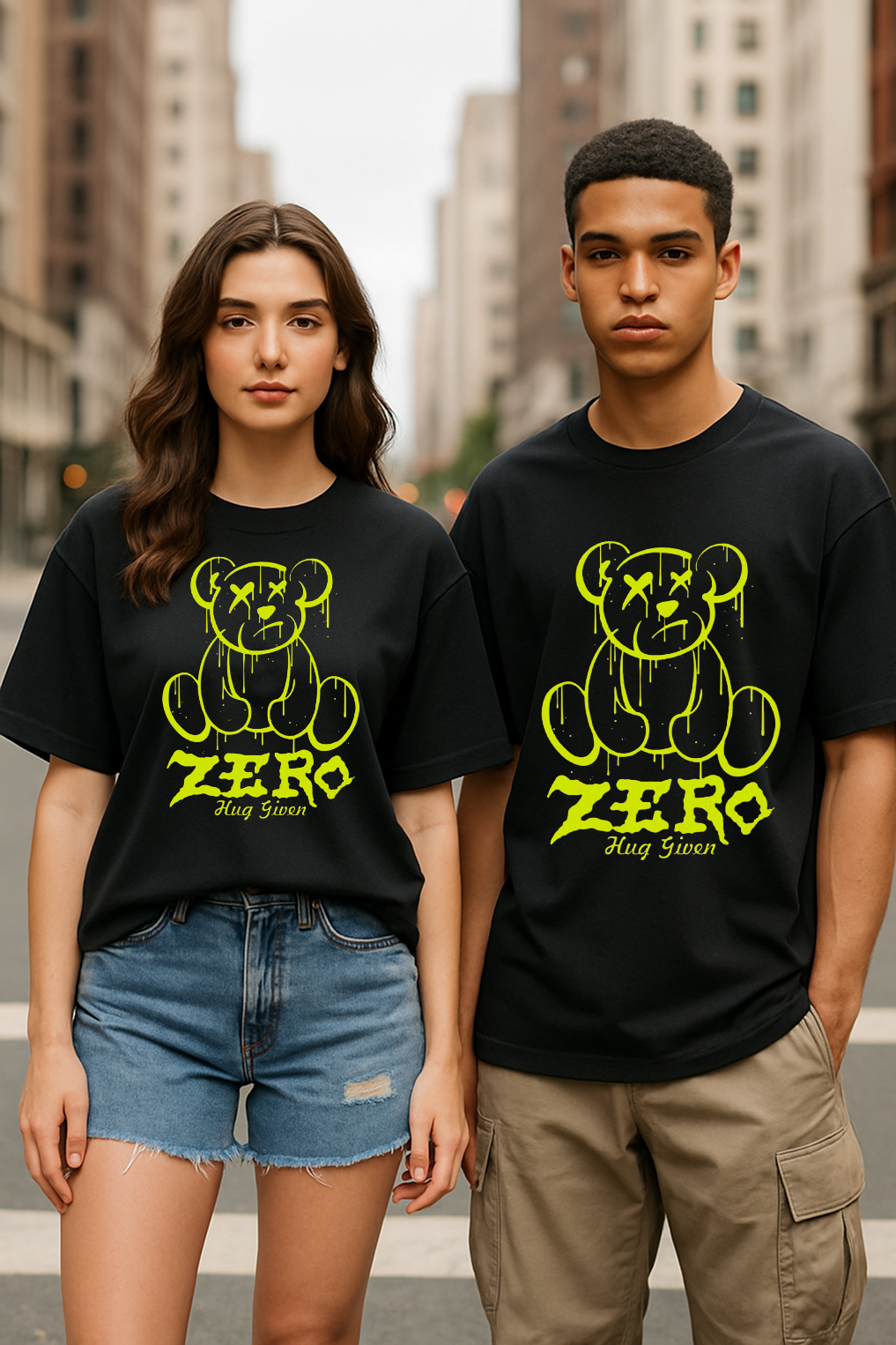 “ZERO Hug Given” Unisex Tee – Urban Cool with Attitude