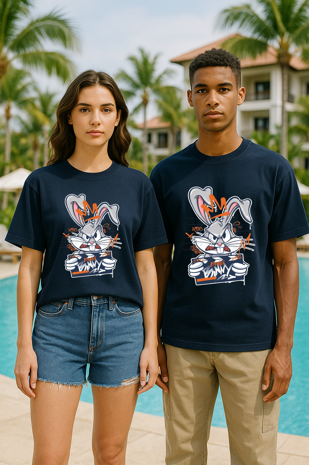 "Street King Bugs Tee – Urban Mischief with Legendary Swagger"