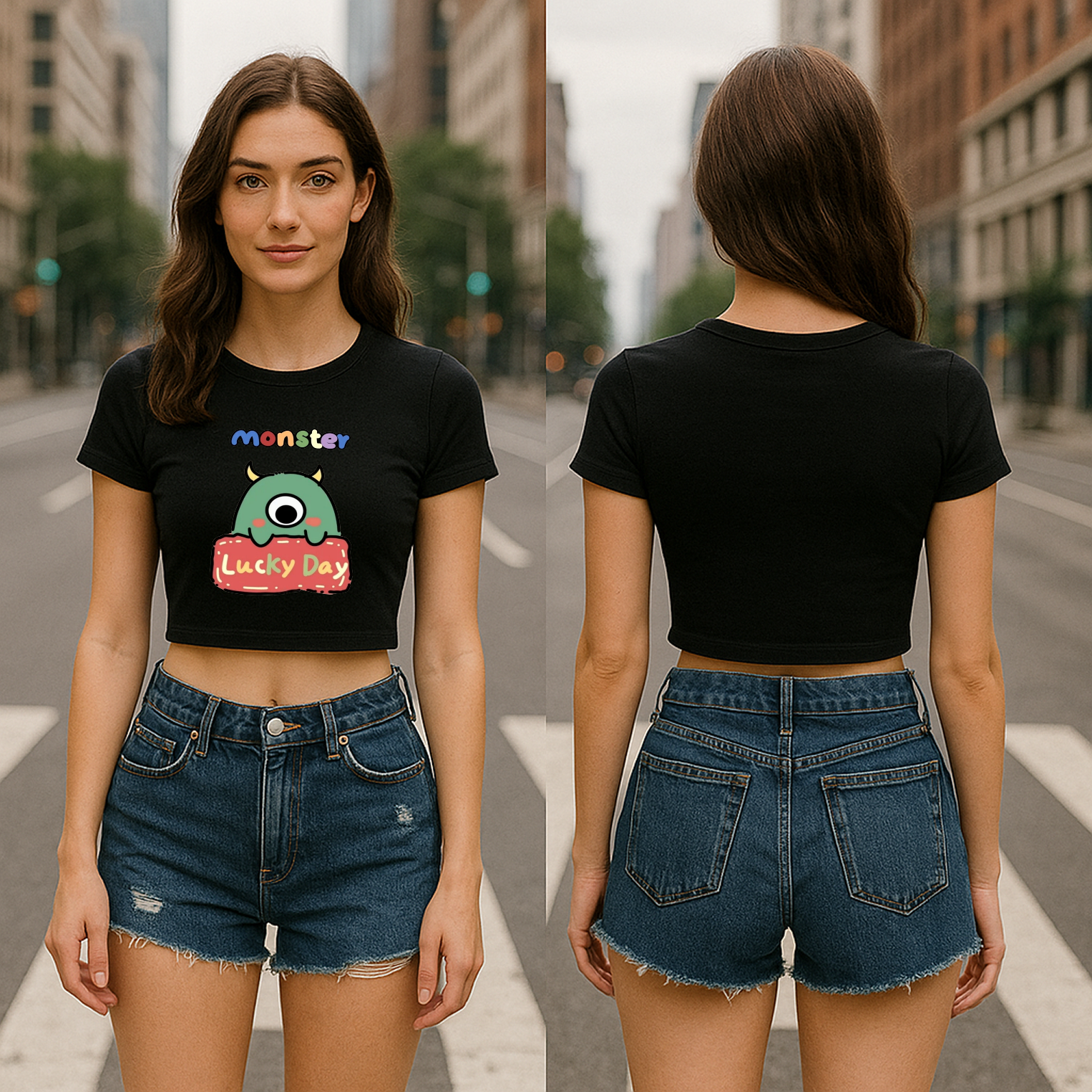 Monster Mood Crop Top – Playful, Bold &  Made to Move