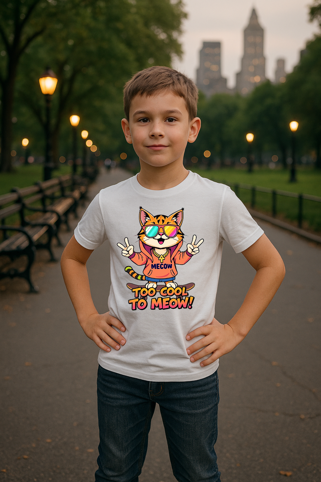 "Street Purrfection: Too Cool to Meow"