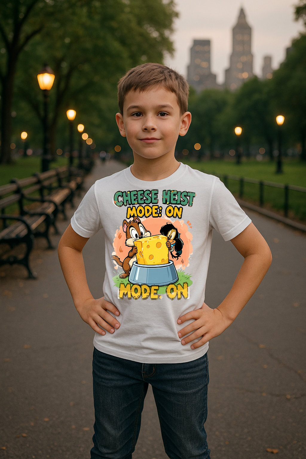 🧀 Cheese Heist Mode: ON Tee 🐭💨