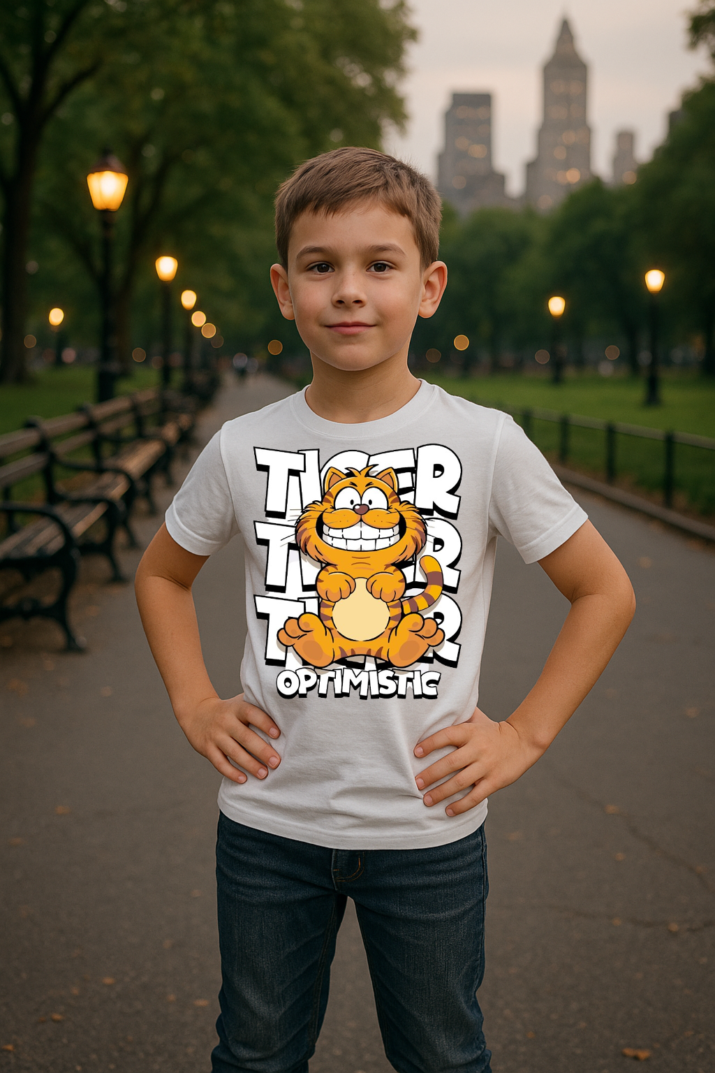 🐯 Tiger Trrr – Stay Pawsitive Tee 🌟