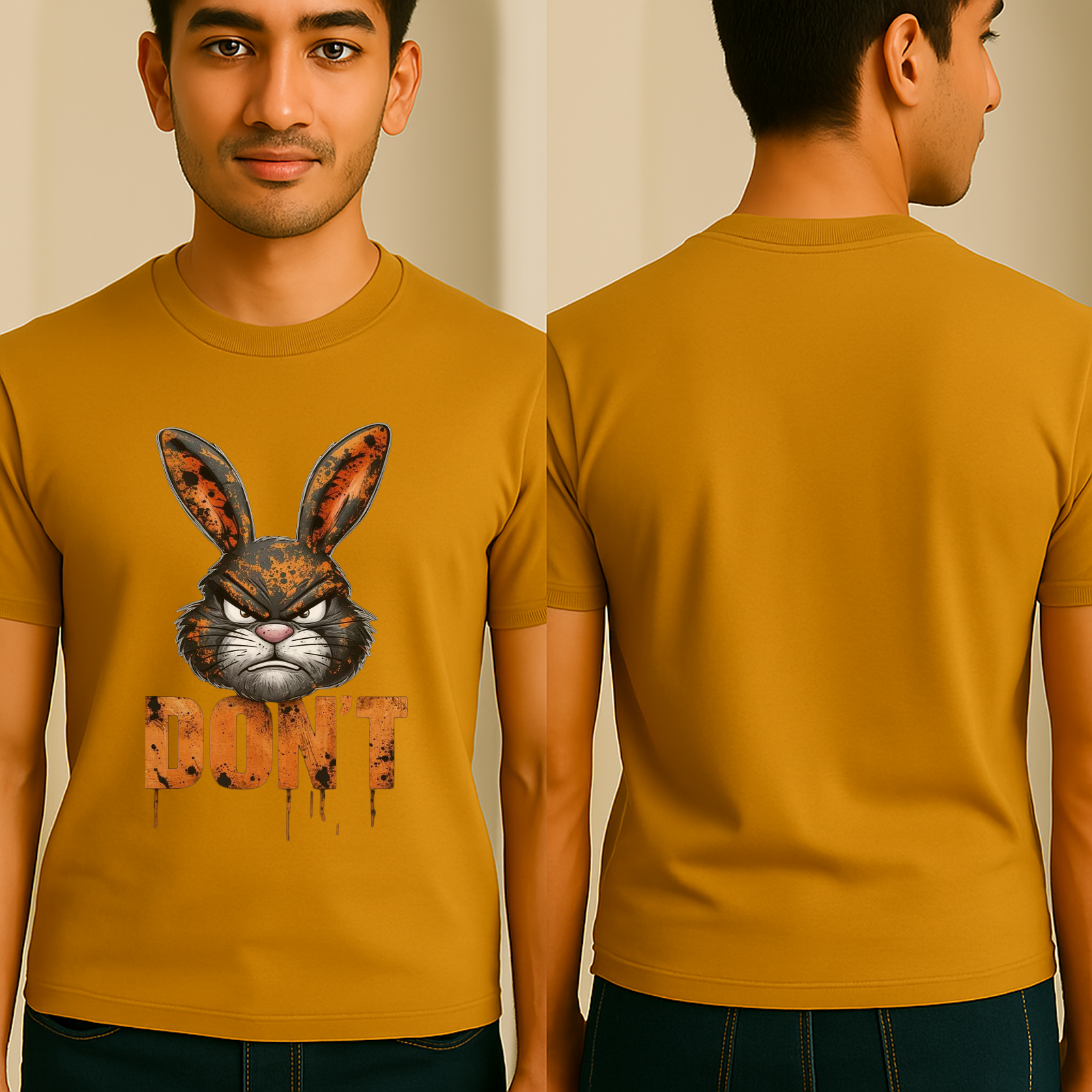 🐰🔥 “DON’T Test Me” Bunny Rage Tee – by STORM BRN