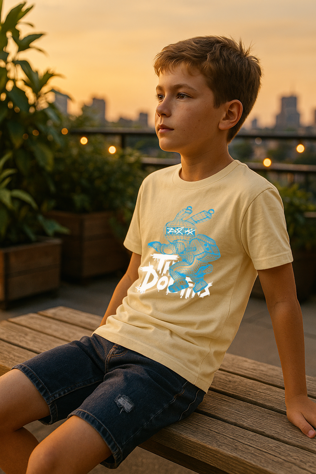 DON’T Mess with Labubu – Urban Sketch Tee for Boys (0–13 Years)