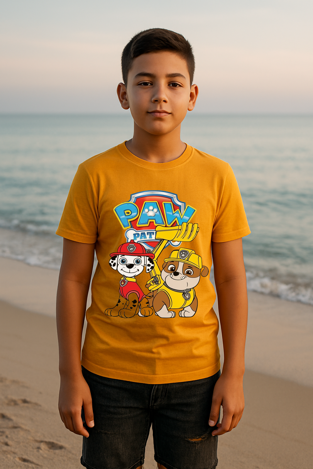 “Paw Patrol Rescue Crew” Kids’ Adventure Tee – Comfort for Young Heroes (Ages 0–13)