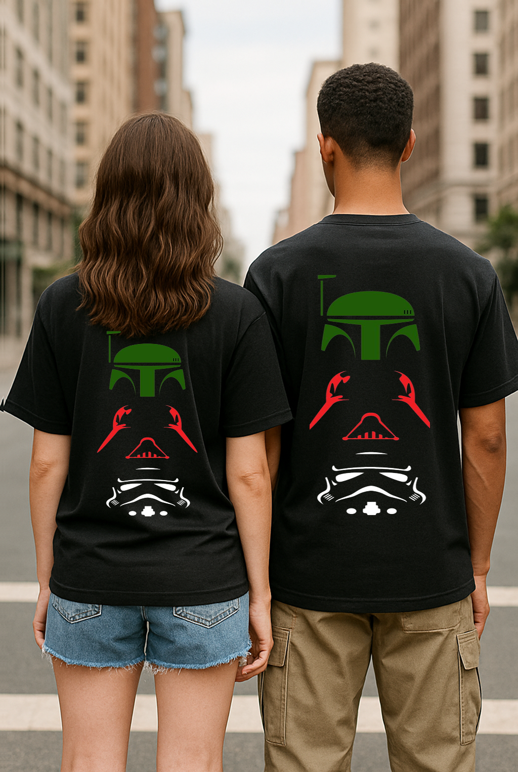 Star Wars Oversized Unisex T-Shirt – Galactic Icons Design (Front & Back Print)