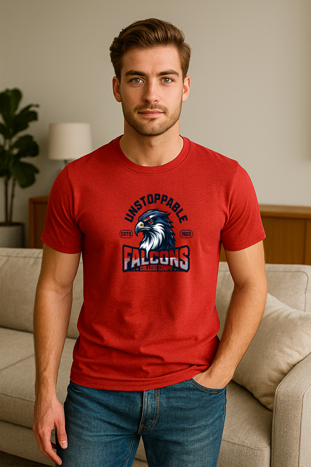 Unstoppable Falcons College Camps Tee – Athletic Edition