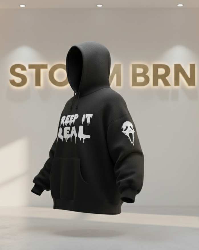 'CREEP IT REAL' Drip Hoodie 🩸 Oversized