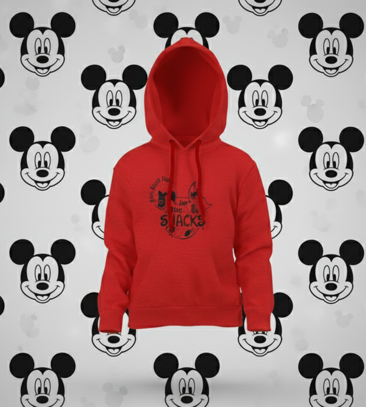 🍿 I’m Just Here for the Snacks – Kids Hoodie 🍭