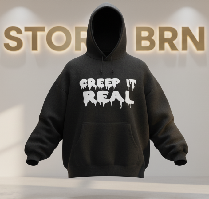 'CREEP IT REAL' Drip Hoodie 🩸 Oversized