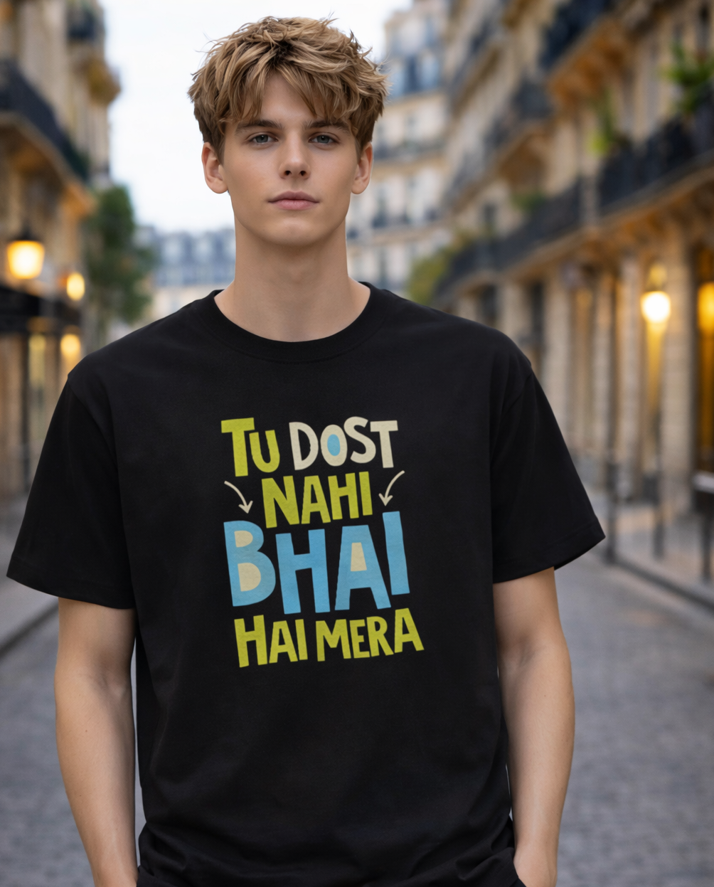 “Tu Dost Nahi Bhai Hai Mera” Statement Tee