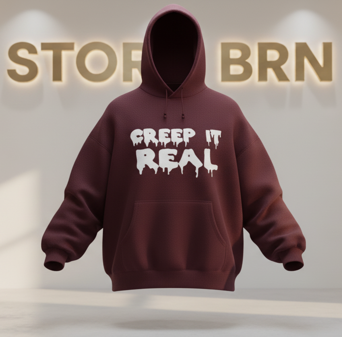 'CREEP IT REAL' Drip Hoodie 🩸 Oversized