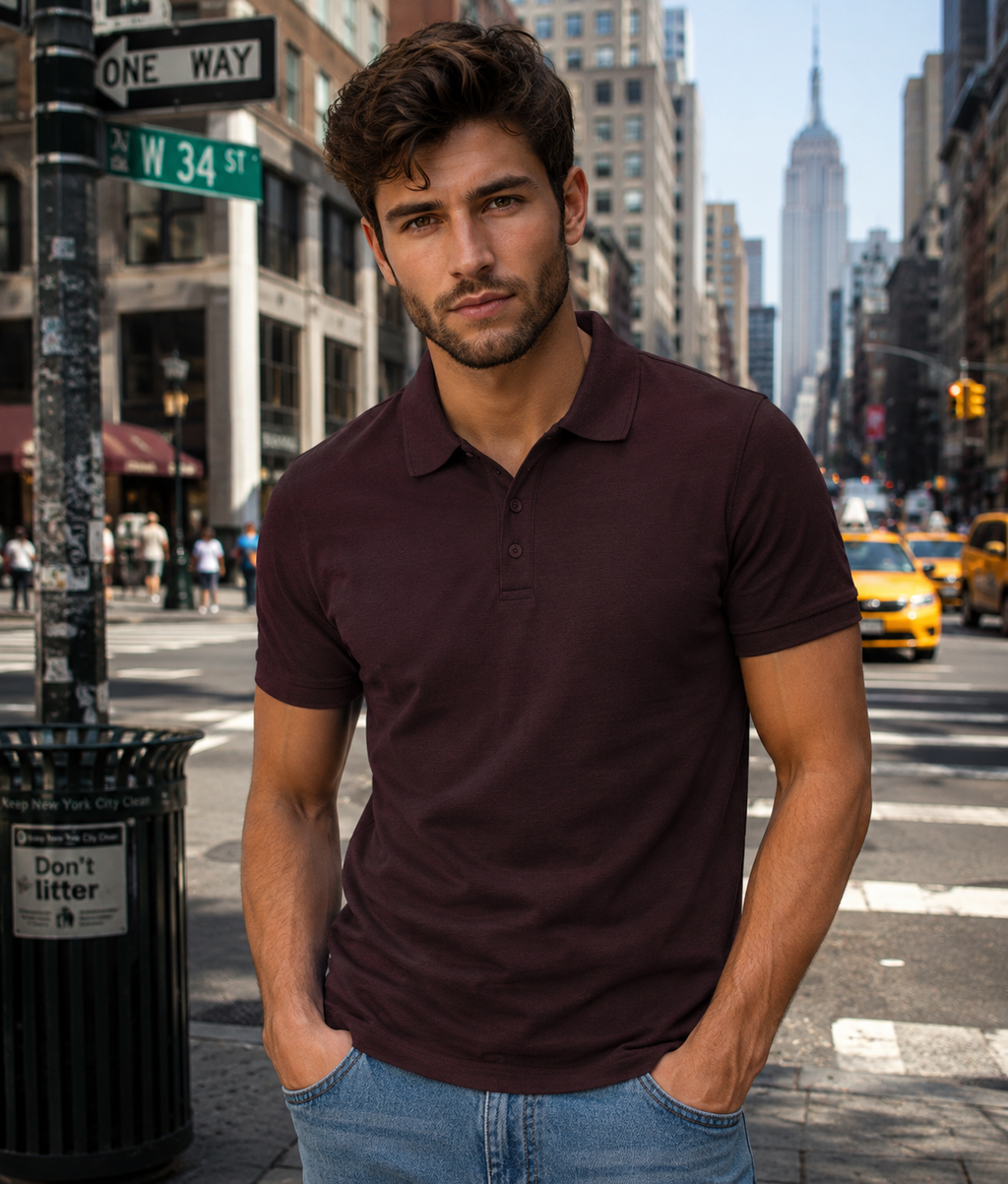 Polo Tee ⚡ Clean Fit, No Effort