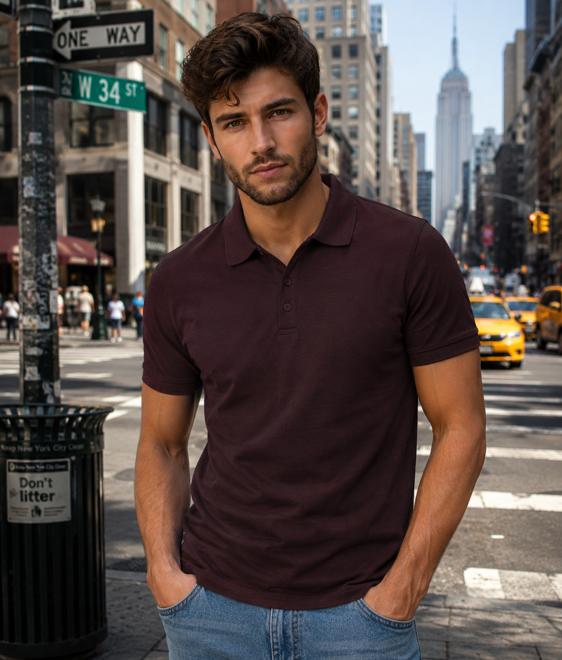 Polo Tee ⚡ Clean Fit, No Effort
