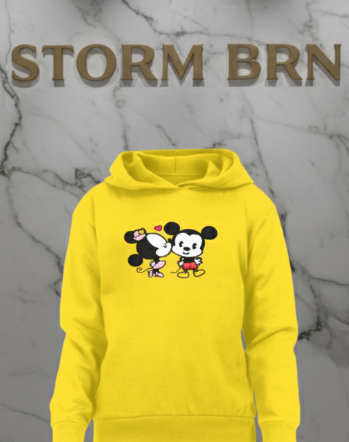 BFF Goals: Minnie & Mickey Kiss Hoodie for Your Mini Queen